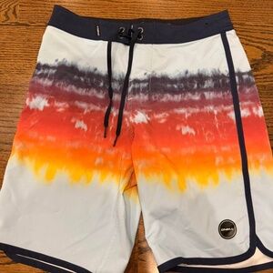 O’neill men’s multicolored tie dye board shorts